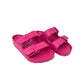 Ciabatta doppio cinturino colore fuxia - 59100