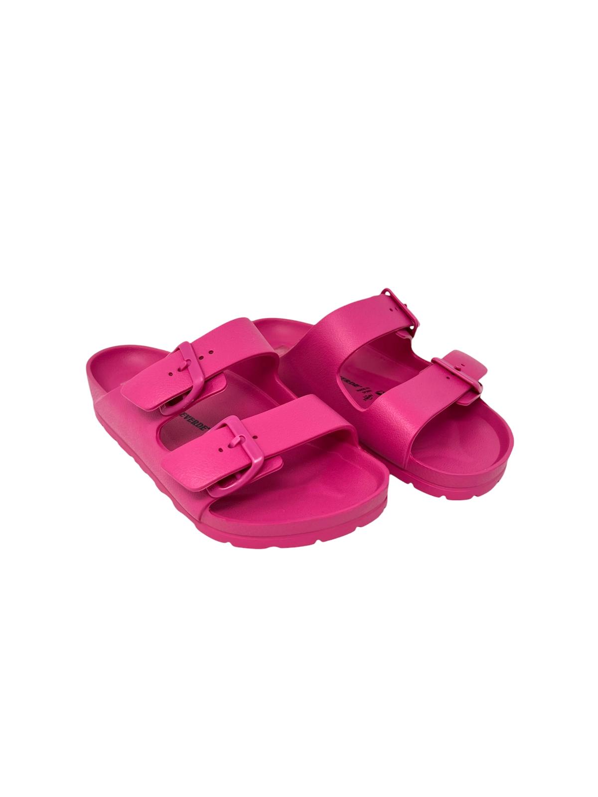 Ciabatta doppio cinturino colore fuxia - 59100
