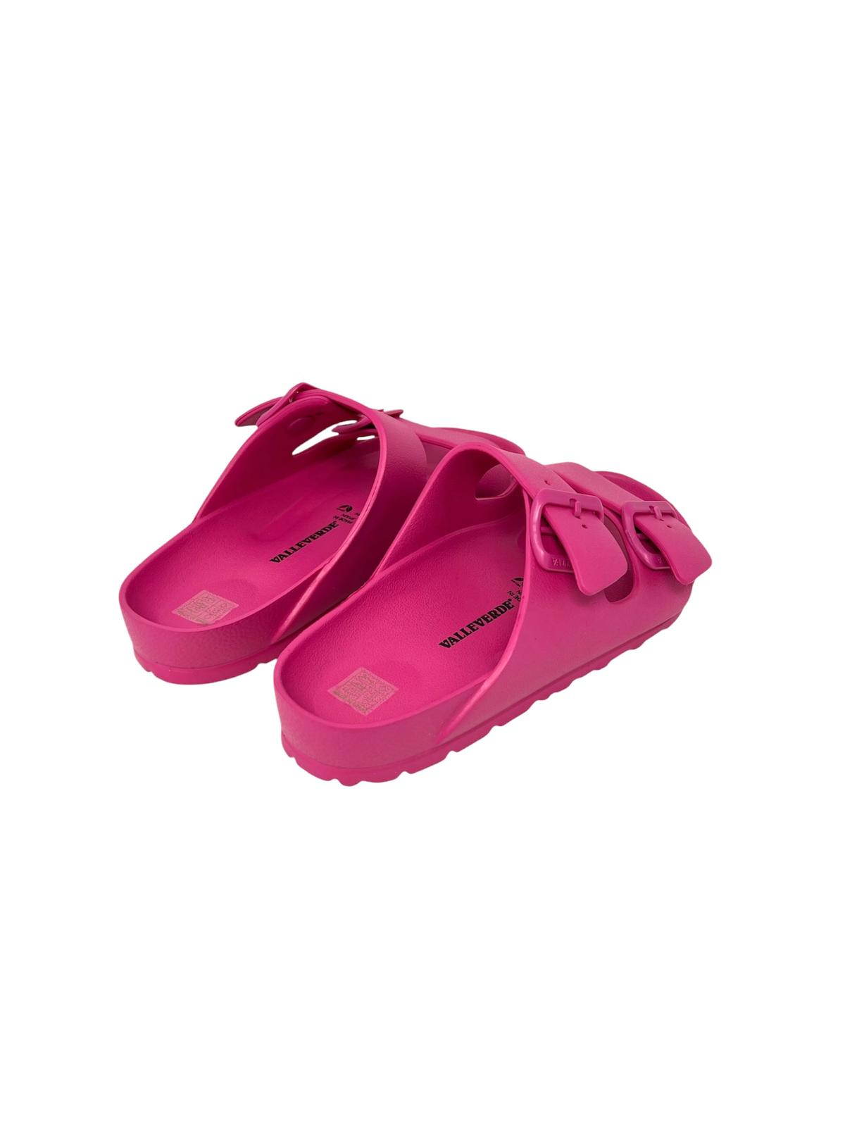 Ciabatta doppio cinturino colore fuxia - 59100