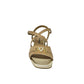 Sandalo donna tacco quadrato vitello beige - 15101