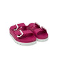 Ciabatta doppio cinturino fuxia fondo bianco - 59300