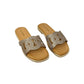 Ciabatta fascia color bronzo - 32030B