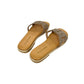 Ciabatta fascia color bronzo - 32030B