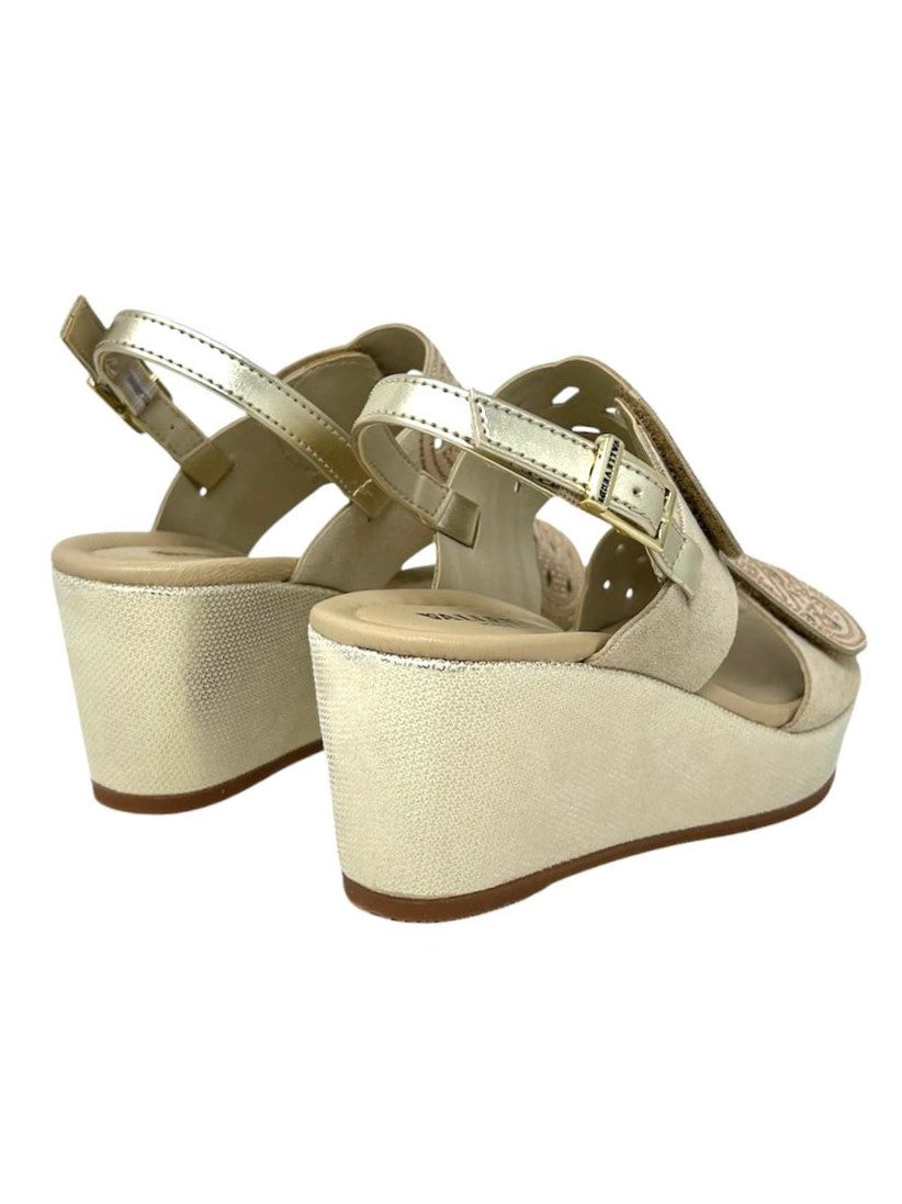 Sandalo donna fascia color visone - 32210