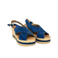Sandalo zeppa suede denim - VV4925