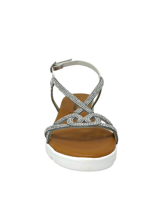 Ciabatta intrecciata silver - 24203S