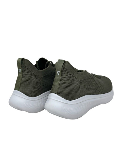 Sneakers in tessuto con lacci verde bosco - 34850