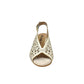 Sandalo con tacco quadrato in suede beige -N653M