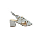 Sandalo in camoscio silver - K35550