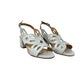 Sandalo in camoscio silver - K35550