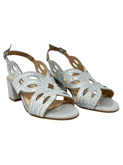Sandalo in camoscio silver - K35550
