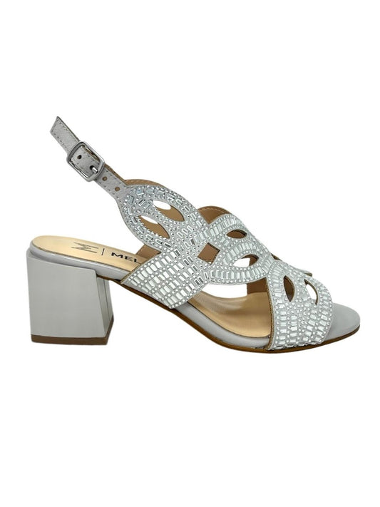 Sandalo in camoscio silver - K35550