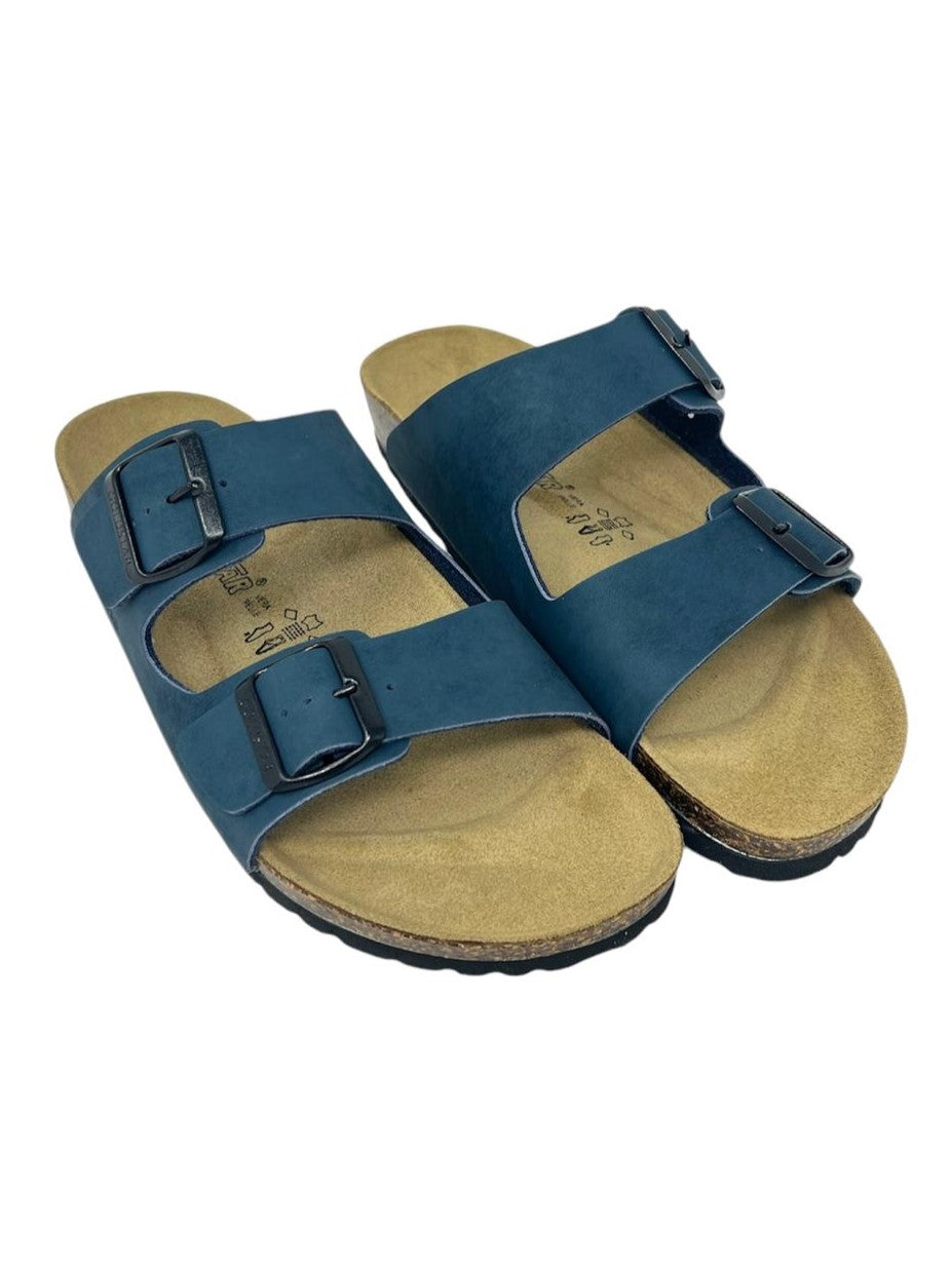 Ciabatta uomo doppio cinturino colore notte - GS1800