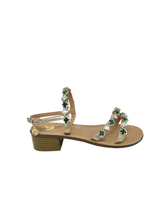 Sandalo gioiello multistrass tacco 5 cm - GL830VE