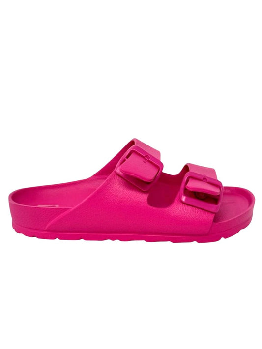 Ciabatta donna doppio cinturino fuxia - GSE100