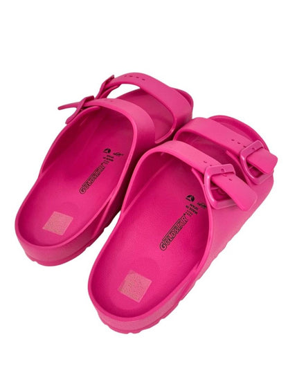 Ciabatta donna doppio cinturino fuxia - GSE100