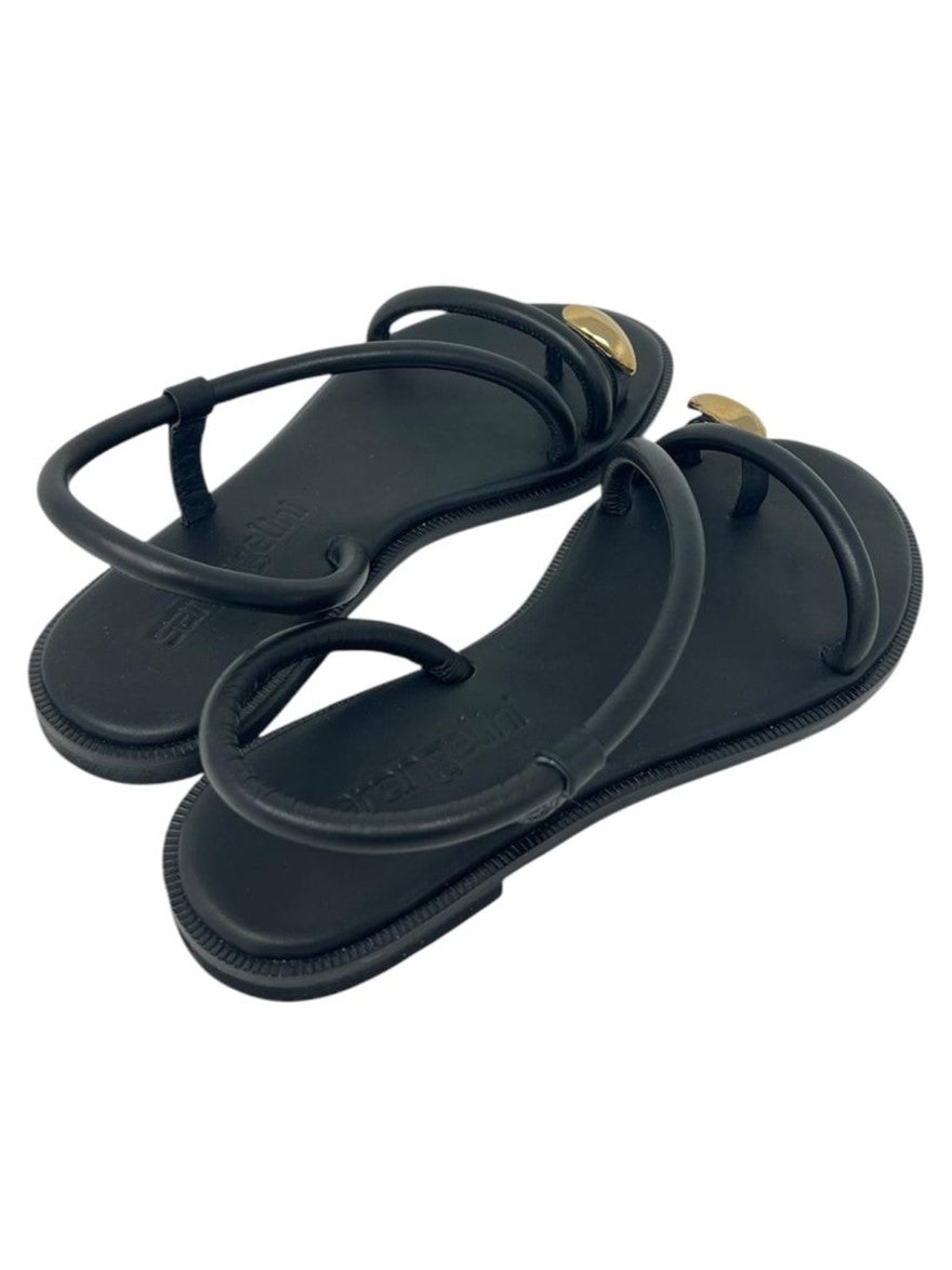 Sandalo infrapollice nero con accessorio - TINAB
