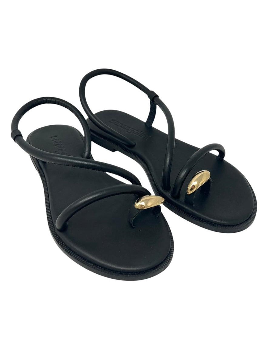 Sandalo infrapollice nero con accessorio - TINAB