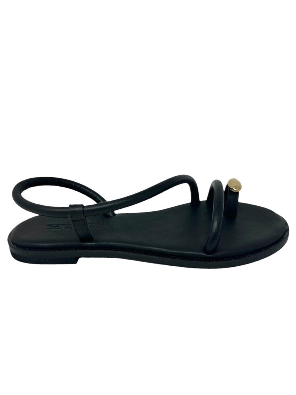 Sandalo infrapollice nero con accessorio - TINAB