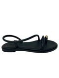 Sandalo infrapollice nero con accessorio - TINAB