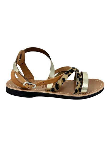 Sandalo adige platino cavallino - 3240P