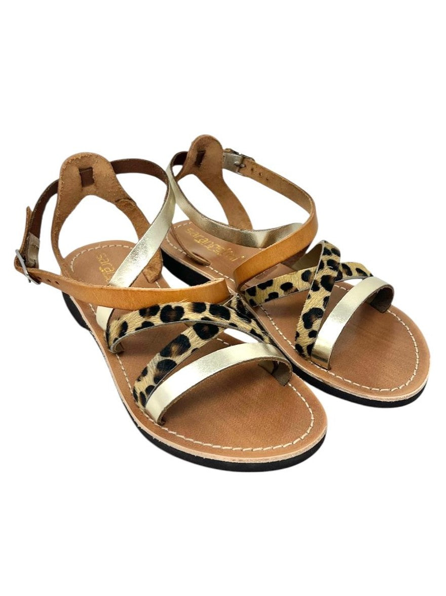 Sandalo adige platino cavallino - 3240P