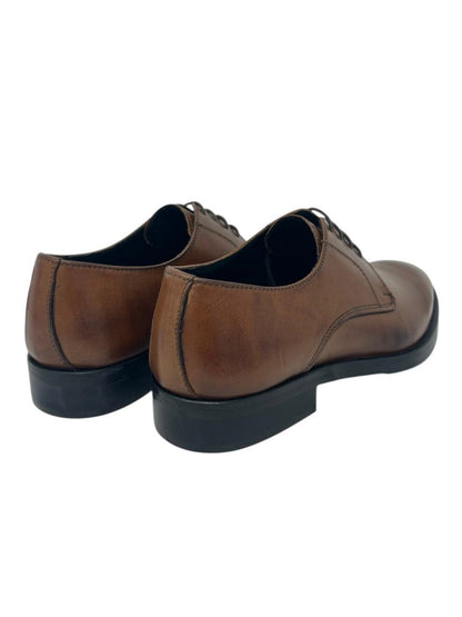 Derby uomo cuoio marrone - 016CU
