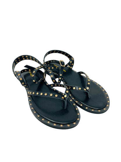 Sandalo infradito gladiatore nero - E3702A
