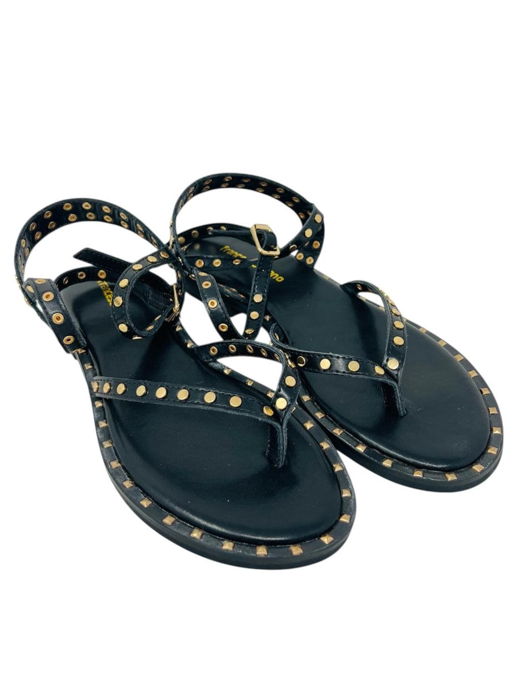 Sandalo infradito gladiatore nero - E3702A