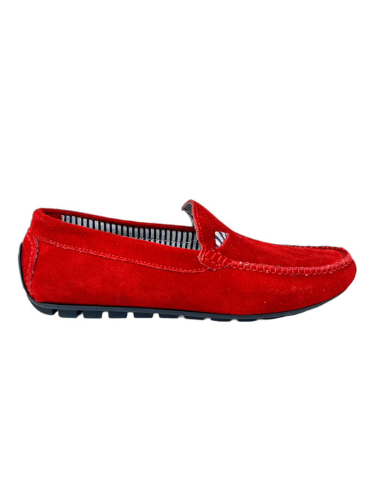 Mocassino car shoes camoscio rosso - U16017D