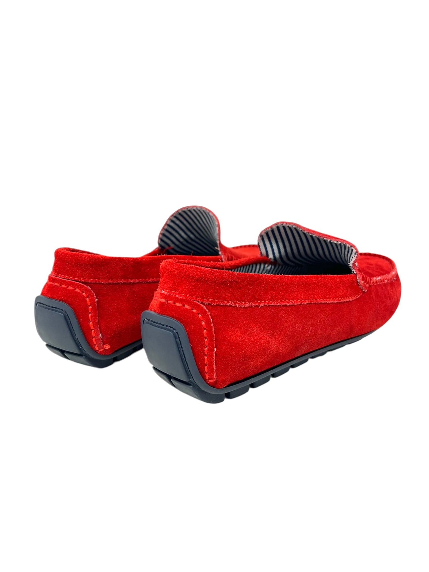Mocassino car shoes camoscio rosso - U16017D