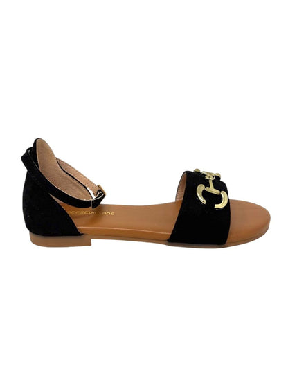 Sandalo basso basic accessorio morsetto nero - G2802T