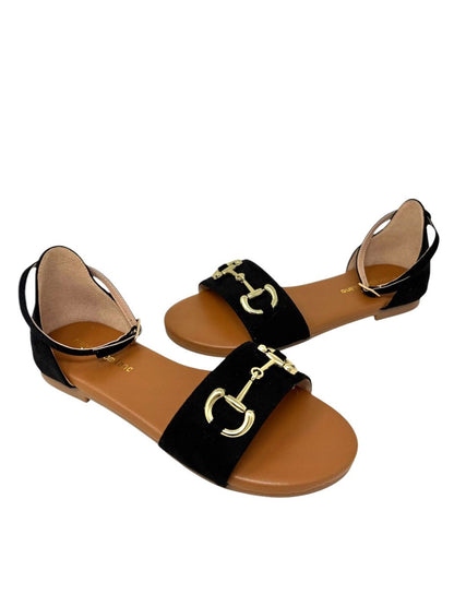 Sandalo basso basic accessorio morsetto nero - G2802T