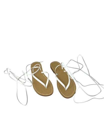 Sandalo in pelle alla schiava bianco - CS02