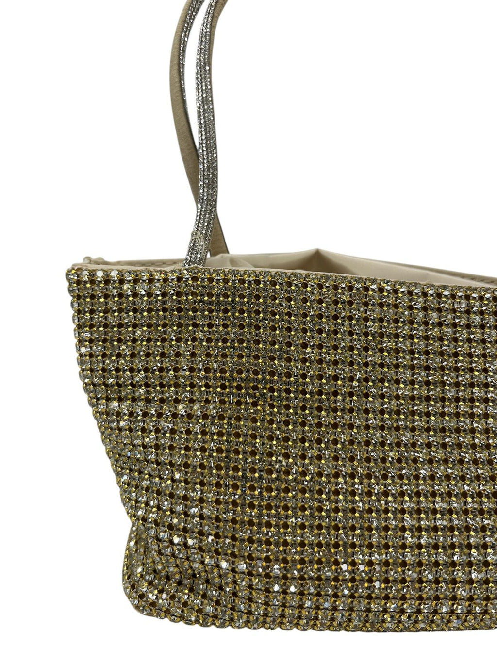 Mini bag in strass con manico morbido - 27250
