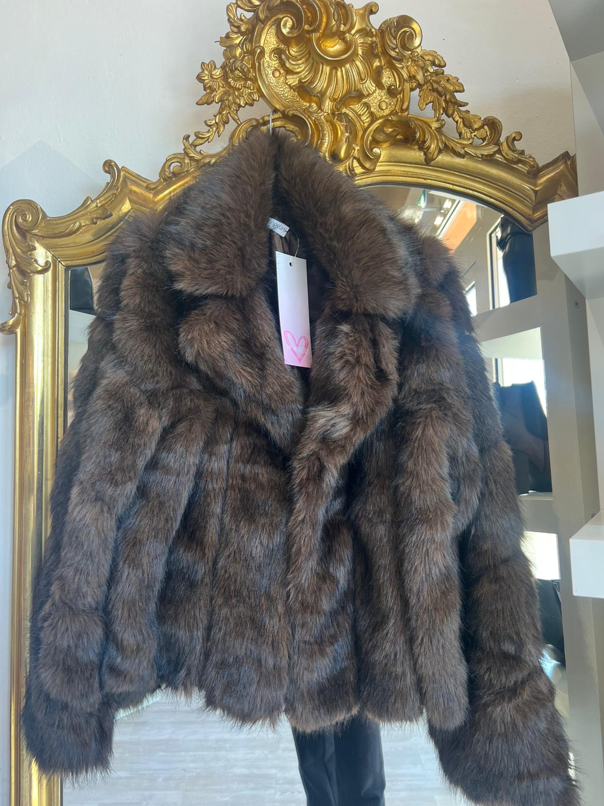 Eco-pelliccia collo reverse