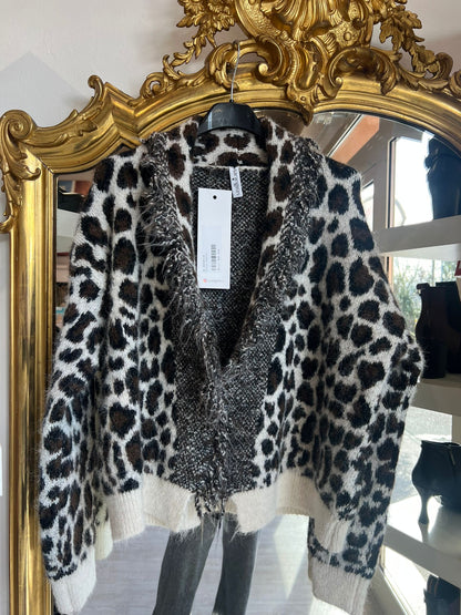 Cardigan animalier