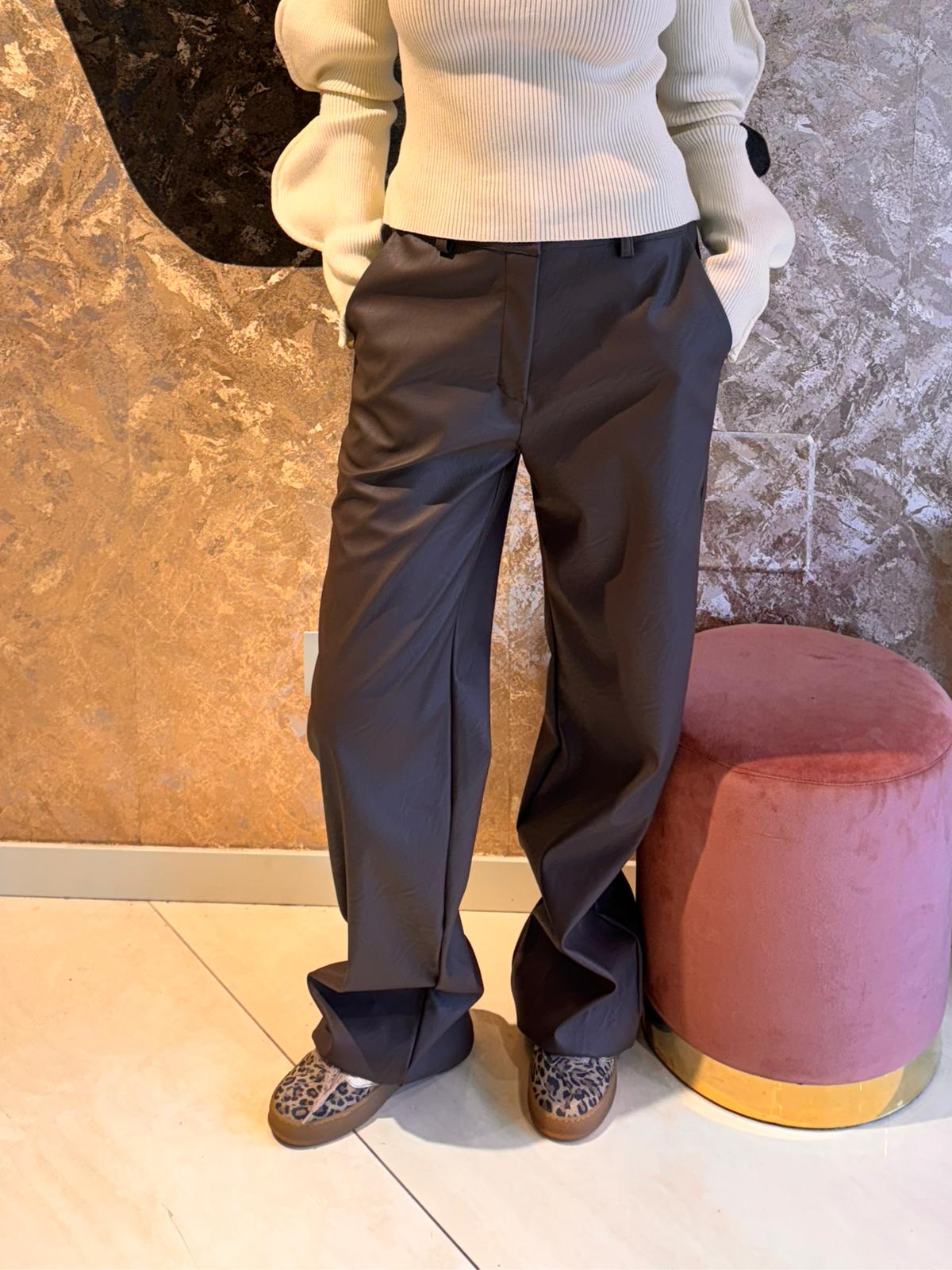 Pantalone palazzo  marrone