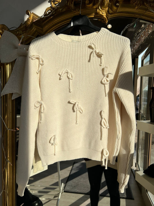 Maglioncino con fiocchi M92084