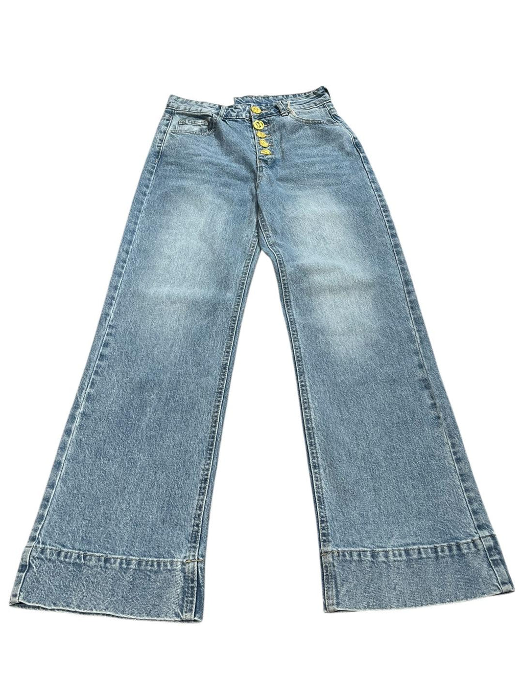 Jeans con bottoni oro - V_800018