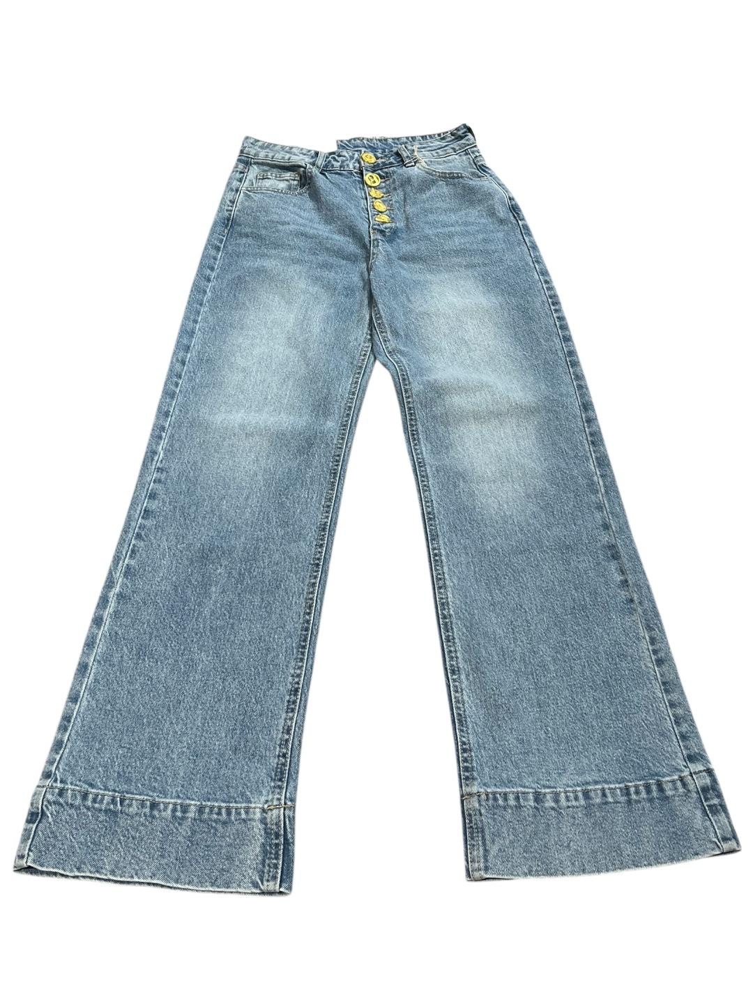 Jeans con bottoni oro - V_800018