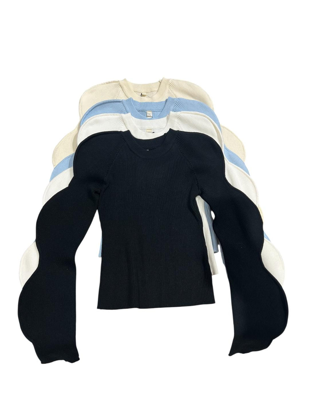 Maglia con maniche ondulate - 782800