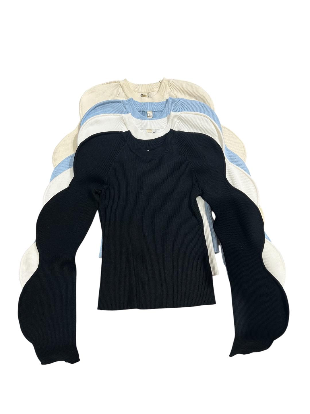 Maglia con maniche ondulate - 782800