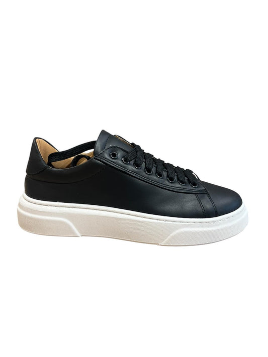 Sneakers vera pelle nera V_SNKNERO