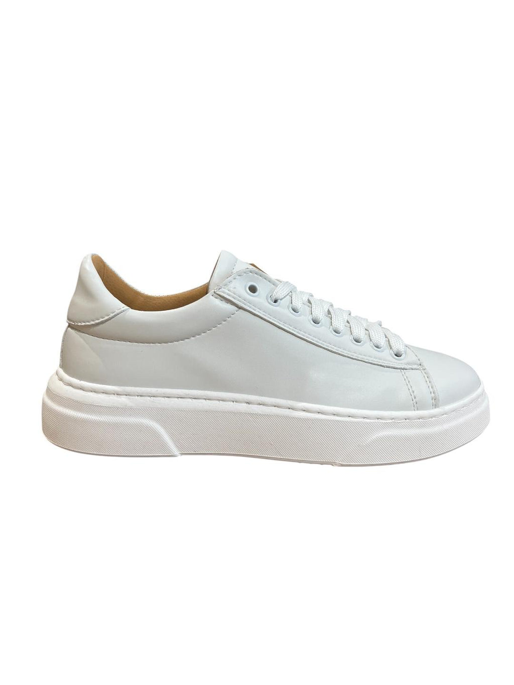 Sneaker in vera pelle bianca V_SNKBIAN