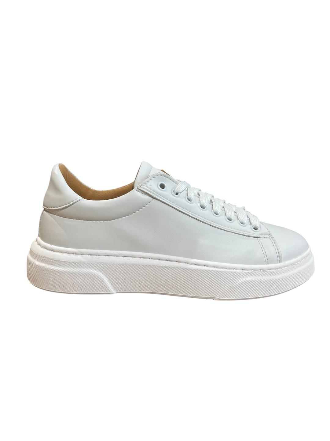 Sneaker in vera pelle bianca V_SNKBIAN