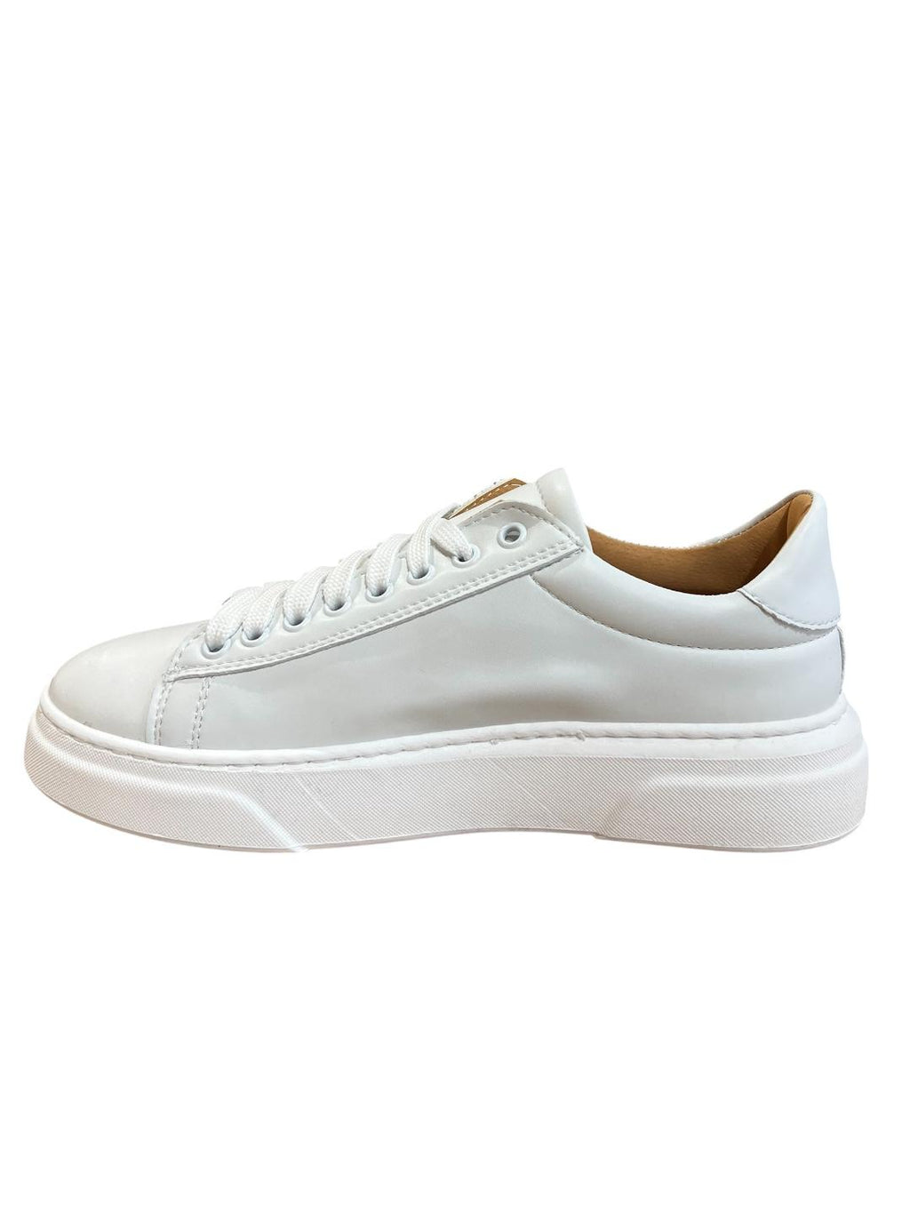Sneaker in vera pelle bianca V_SNKBIAN