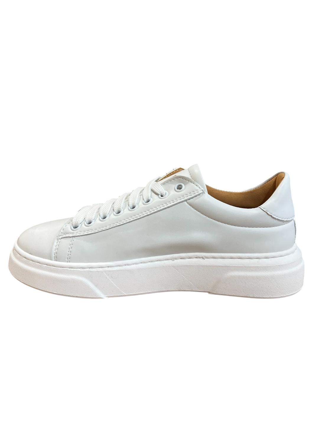Sneaker in vera pelle bianca V_SNKBIAN