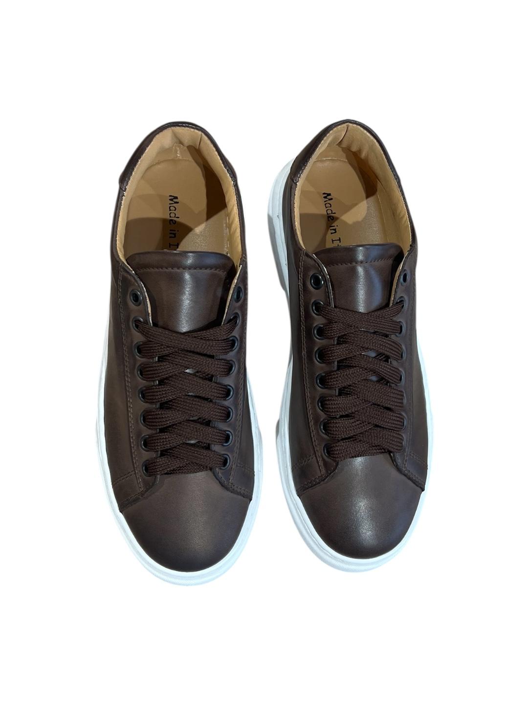 Sneaker in vera pelle marrone V_SNEAKMAR