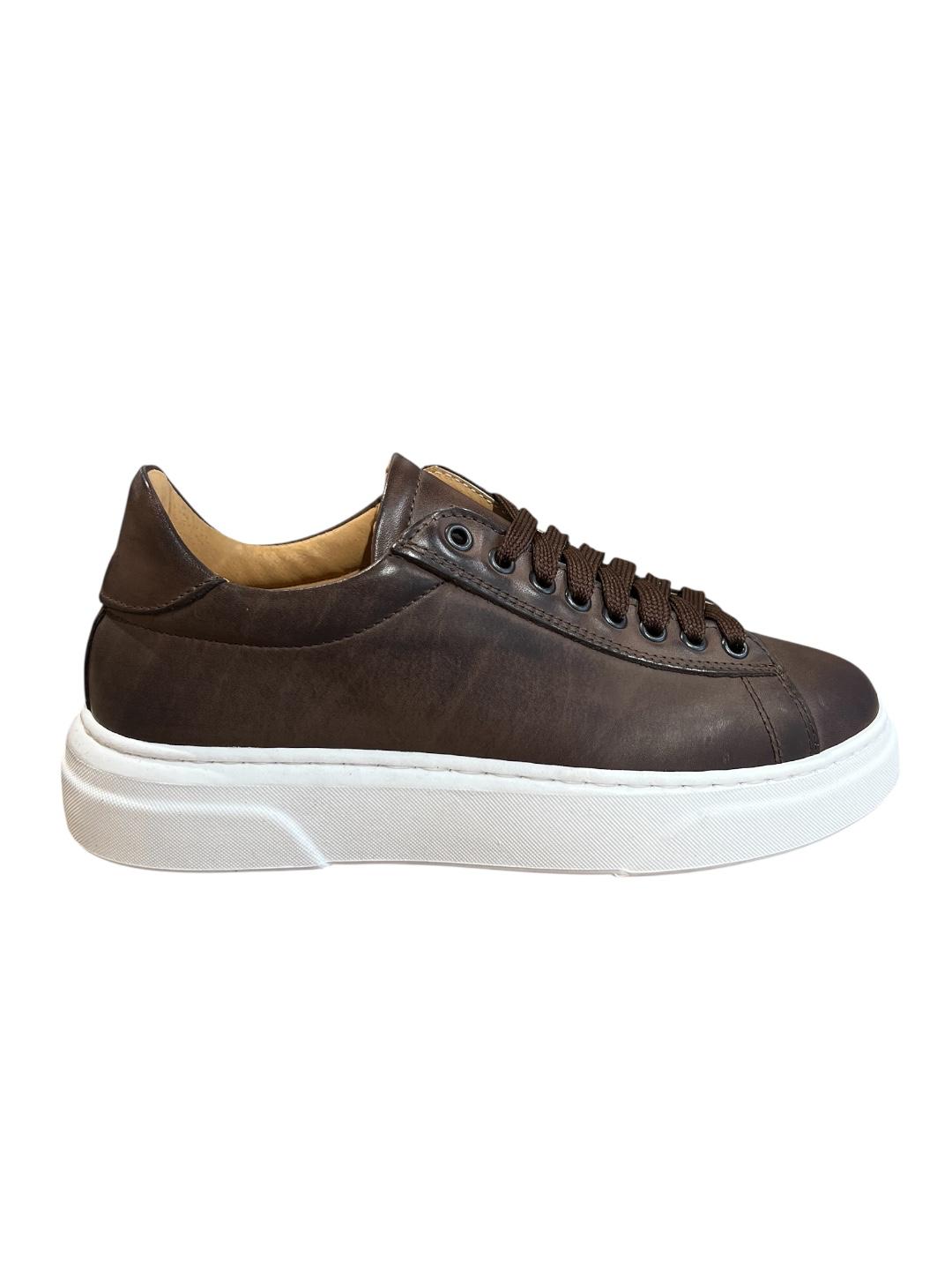 Sneaker in vera pelle marrone V_SNEAKMAR